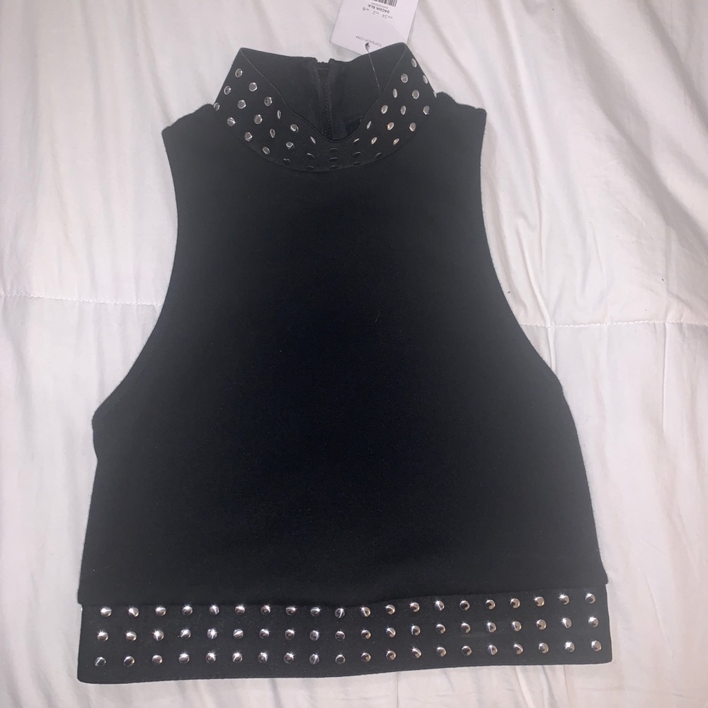 TopShop crop top black S